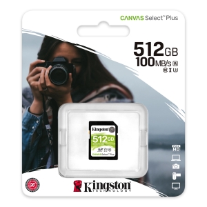 KINGSTON Karta pamięci KINGSTON SDHC 512GB 100MB/s CSP