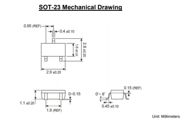 Tranzystor unipolarny N MOSFET 20V 4.9A SOT23 SMD