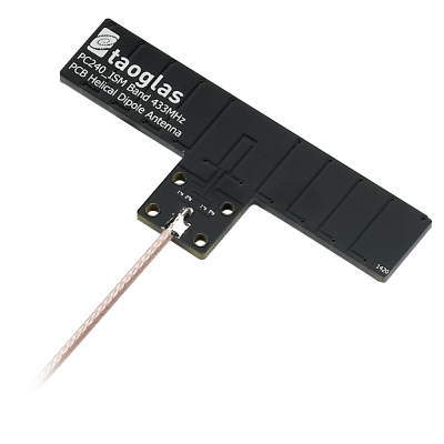 TAOGLAS Antena PC240 433MHz -1dBi Adhesive/Permanent