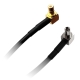 Kabel przejściówka TS9 (m) - SMB (m) 20cm RG174